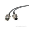 Conector M12 de montaje de panel con cable